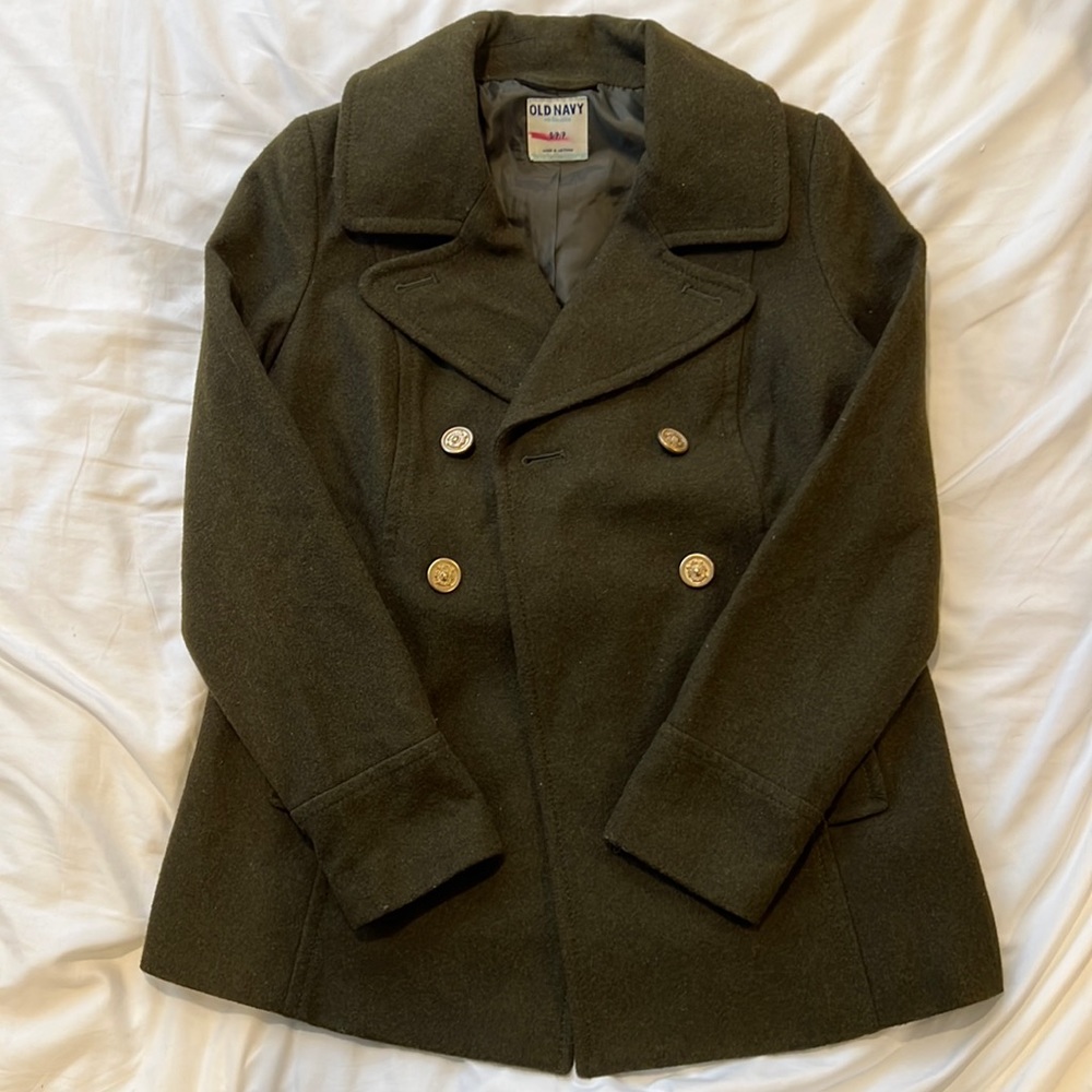 Women’s - Small- Old Navy - Olive Green Peacoat